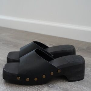 Women's Black Slide Sandals